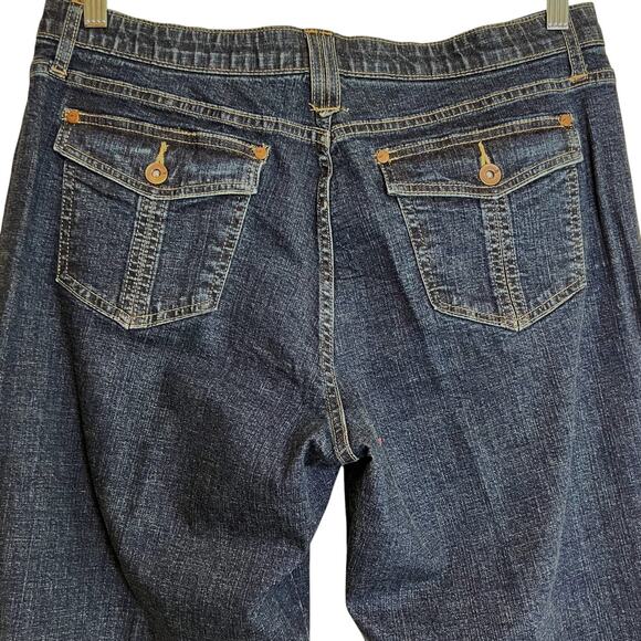 Lee Comfort Waistband Womens Jeans Size 16P Blue Cotton Spandex Straight Leg - Picture 5 of 8